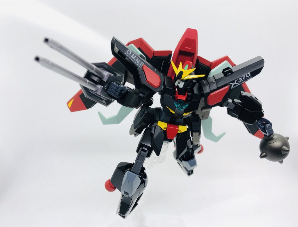 速射砲を構えてのポージング。