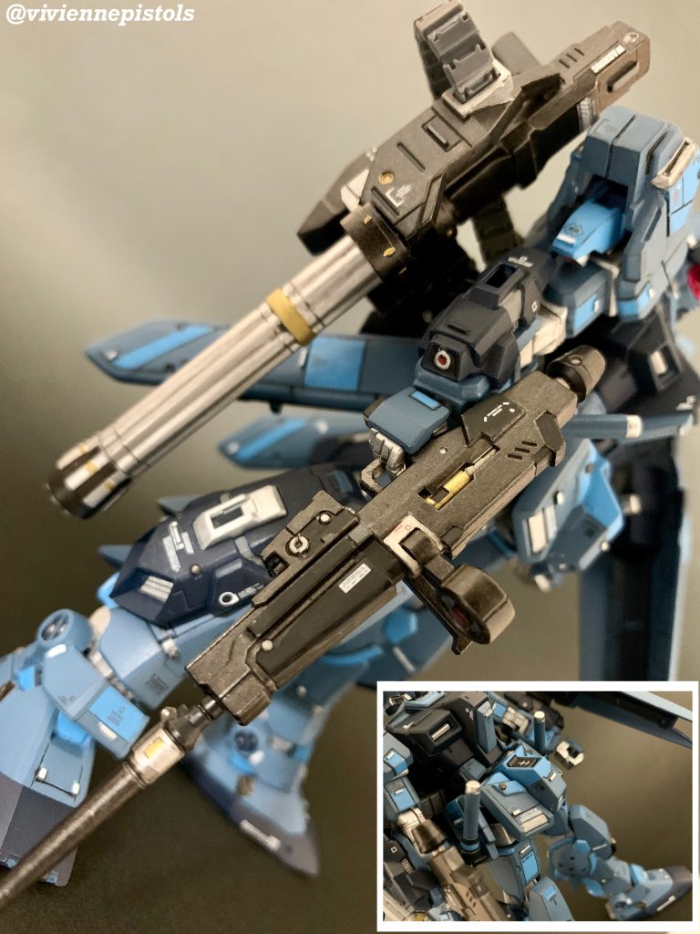 ライフルには、つや消しと半艶を使っています。