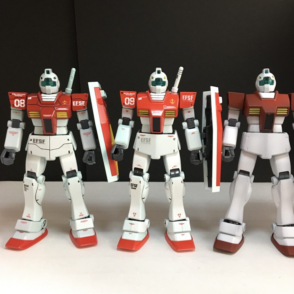 HGUC RGM-79 ジムの黒とグレー立ち上げ塗装–4枚目/制作者：ogagaga