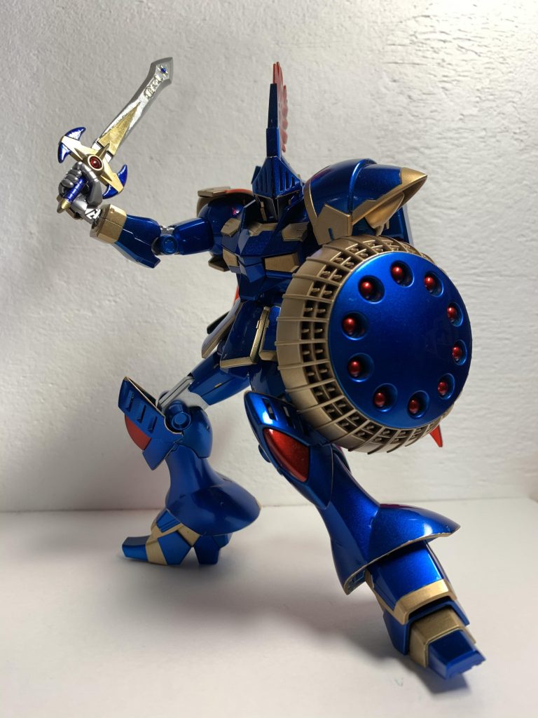 以前投稿したナイトガンダムベルデの勇者の剣を持たせて。
ギガスラッ…自重