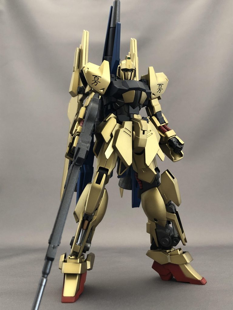 青金で百式が塗りたくてやってみました