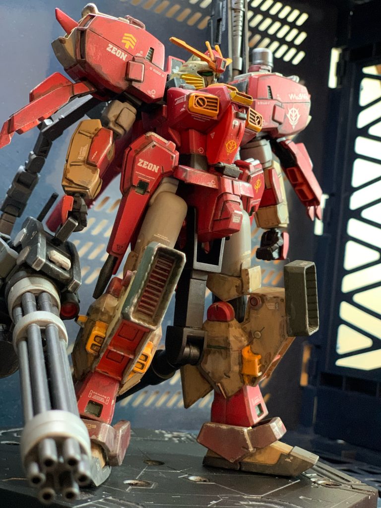 劣勢のジオンマーズがレジオンへのあてつけ　Sガンダムとヘイズルをニコイチ 無理やりでっち上げた設定です