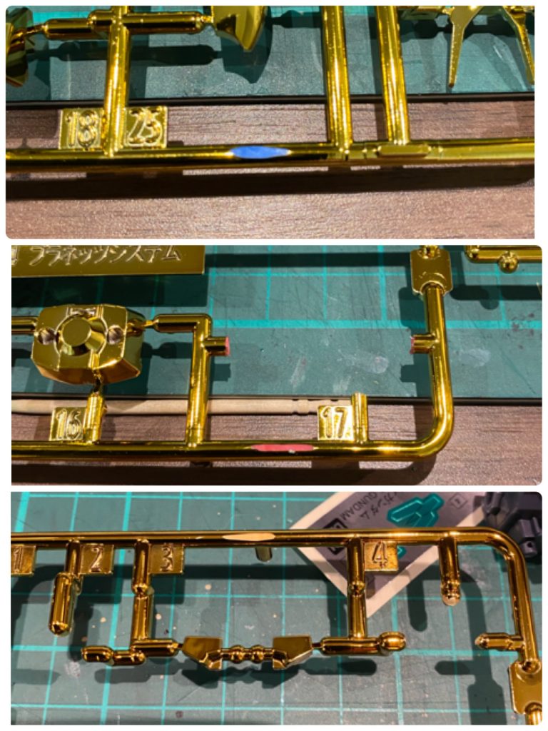 メッキの下は元のプラ色です！