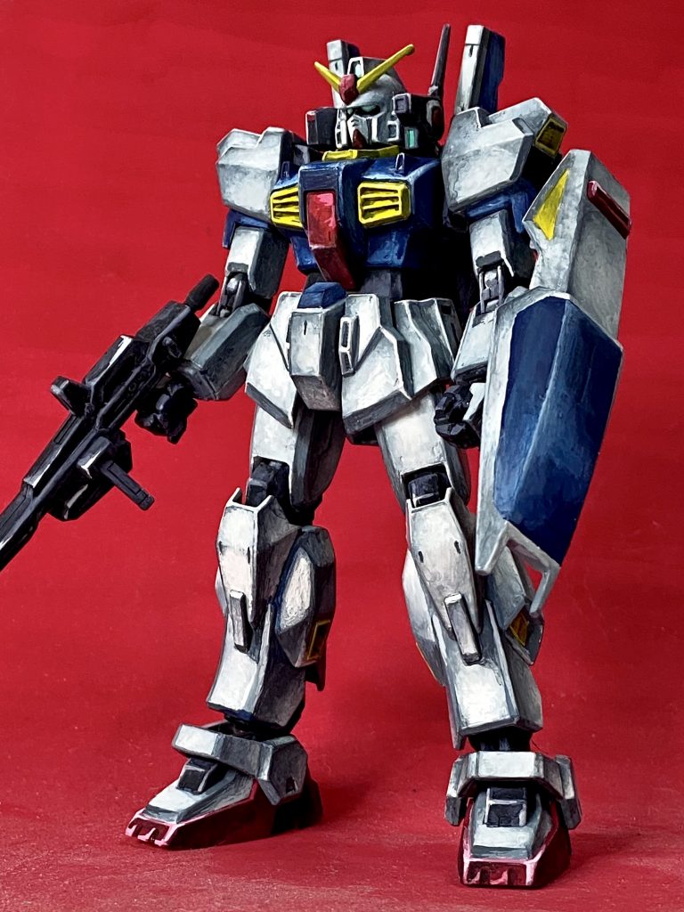 1/144 ガンダムマークⅡ 筆塗りイラスト風–2枚目/制作者：@j_gunaka