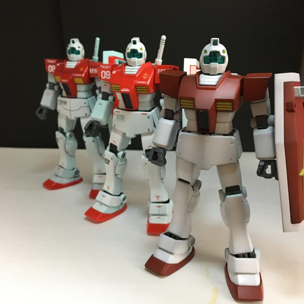 HGUC RGM-79 ジムの黒とグレー立ち上げ塗装–3枚目/制作者：ogagaga