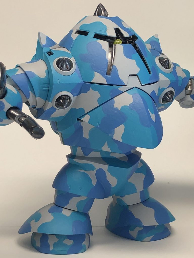 ウェザリング前。ここで一旦艶消しを吹きます。