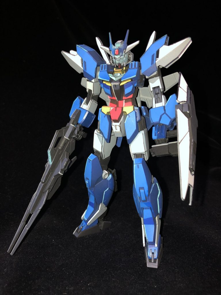 目やライフルは発光風に塗装してみました