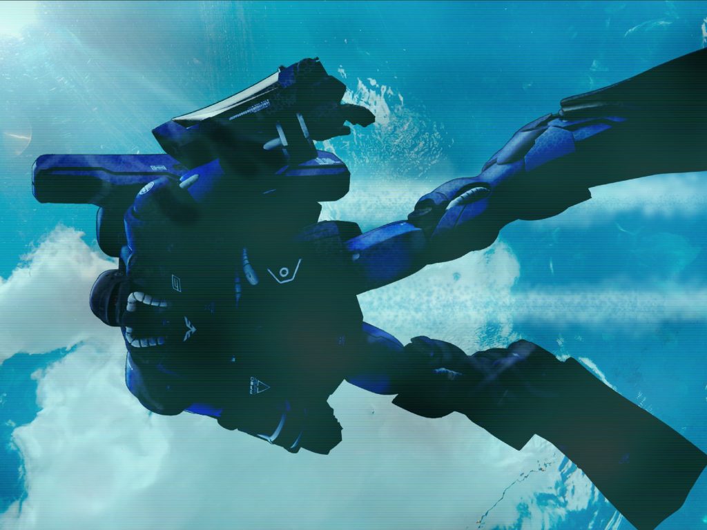 ## デジラマ
ダカールでの初陣を終え、ウッキウキで母艦へ帰投中のゼーズールさん。
…を捉えた貴重なシーン的なイメージで。