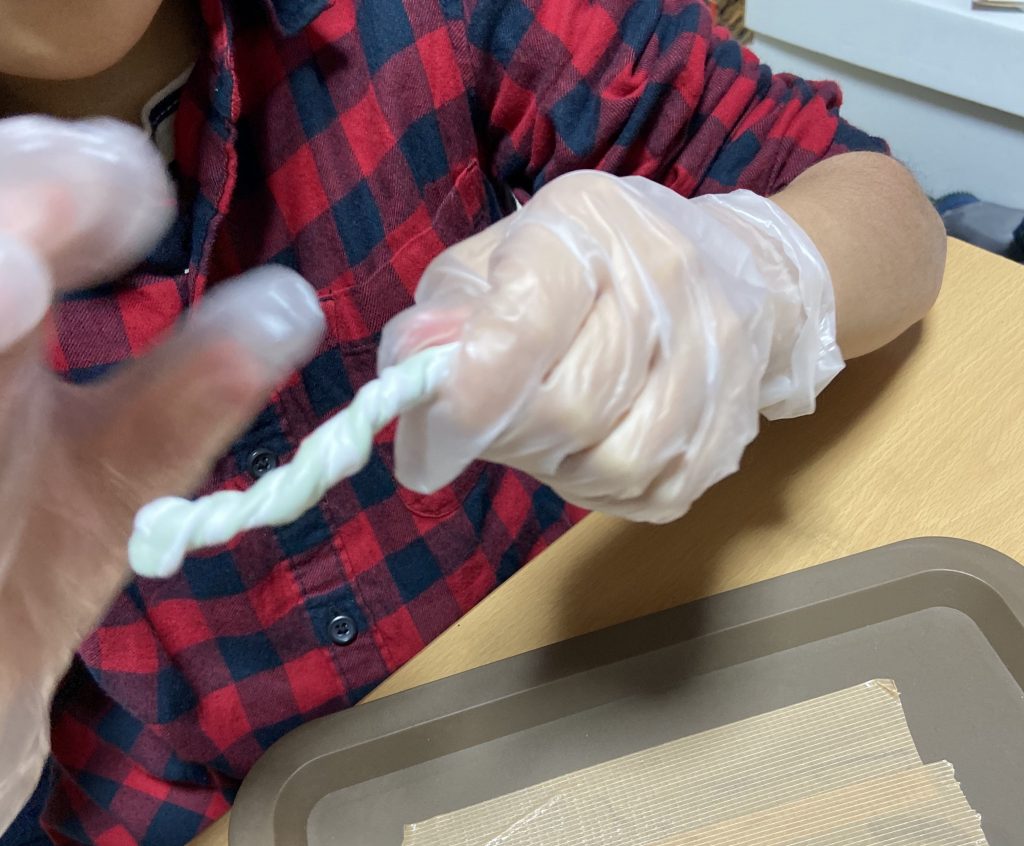 娘と共同作業。