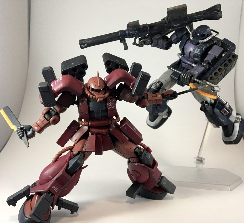 最後に過去作のザクアメとガンプラバトル！