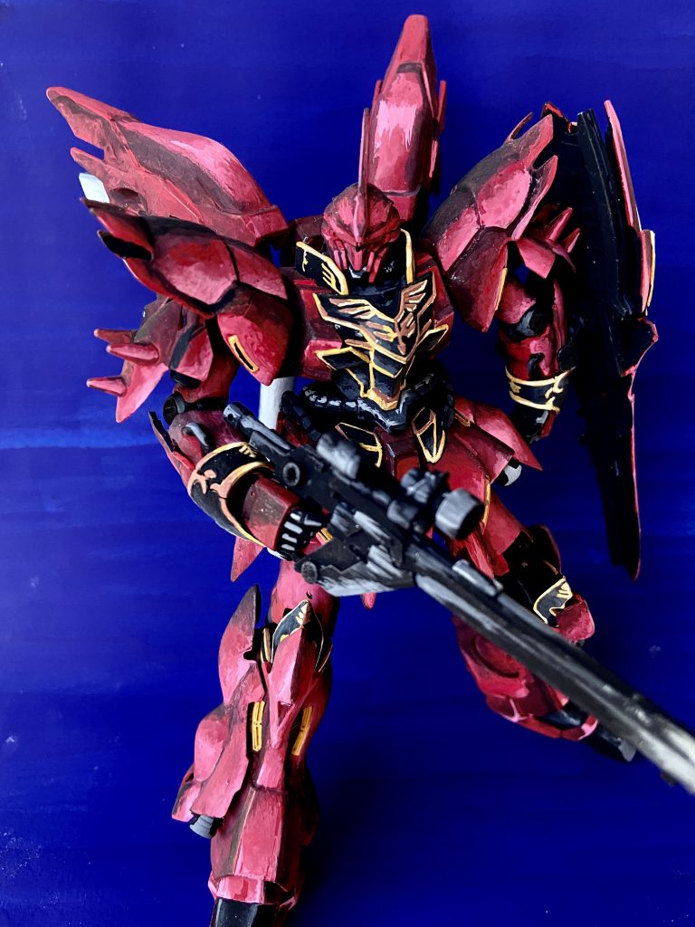 1/144 シナンジュ 筆塗りイラスト風–4枚目/制作者：@j_gunaka