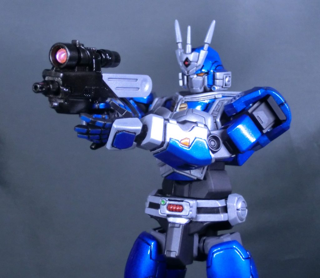 仮面ライダーG3ガンプラ化「G3ガードフレーム」(武装ver.)–3枚目/制作者：紫　紫希人