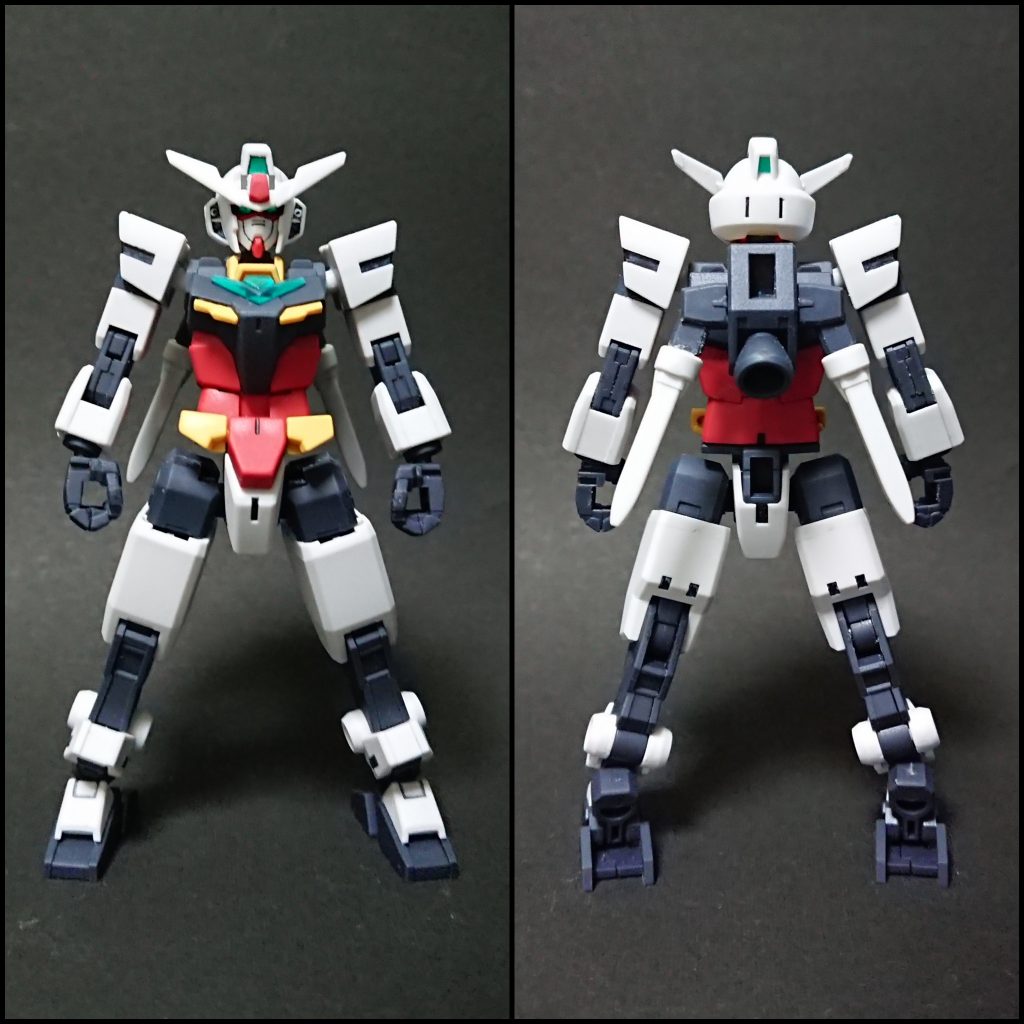 コアガンダム
本体は無改造で簡単な墨入れのみです。