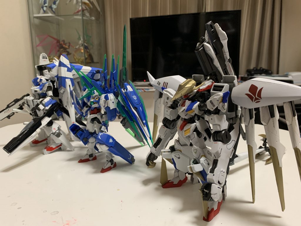 同じチームという設定のオリジナルガンプラ