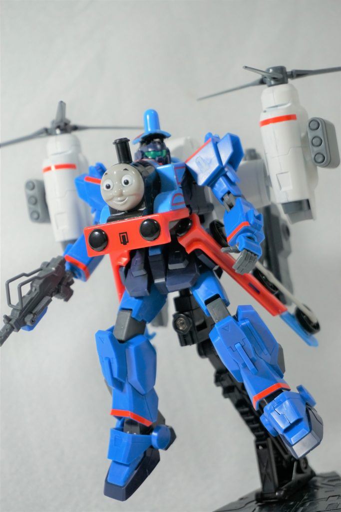 ティルトローターはハロルド(※きかんしゃトーマスに登場するヘリコプターキャラ)をイメージし白に塗りました。