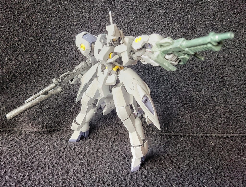 ライフル二丁違う種類のライフルを両手に持たせるのが好きです。