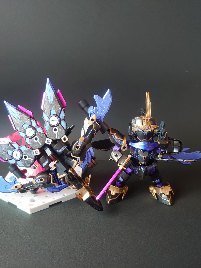 影丸(カクレ形態)と宵烏とのショット