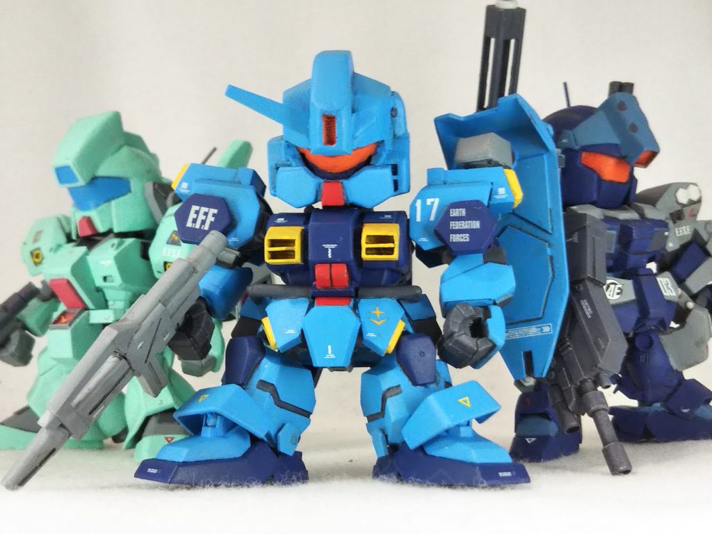 ジェガンとジェスタキャノンとも並べてみました。