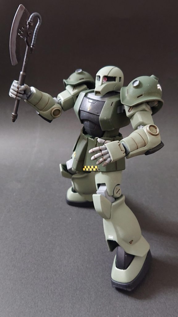 hgucザクⅠ（量産型カラー)–5枚目/制作者：ガンプラおじさん