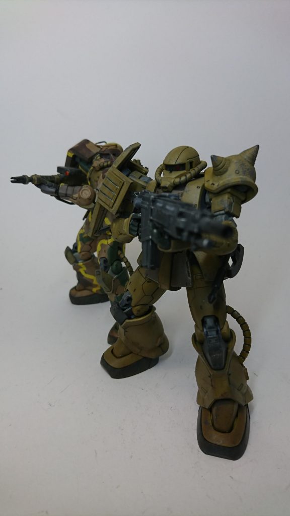 じつはこの機体、以前作成したチハザクと同じ部隊の2番機という脳内設定です。
弟に誕プレで貰った思い入れのある一体です。感想等いただけると嬉しいです!