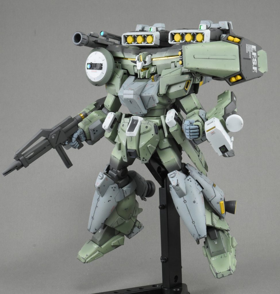 EWACジェガンにスタークジェガンとGMⅢ等の武装を接続。