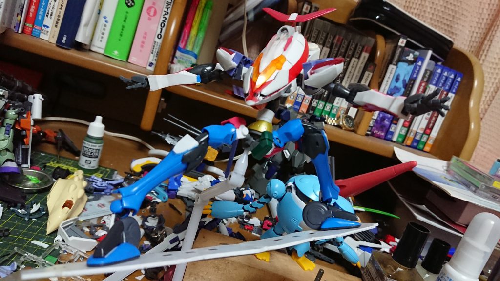 塗装前に遊んでる写真です。