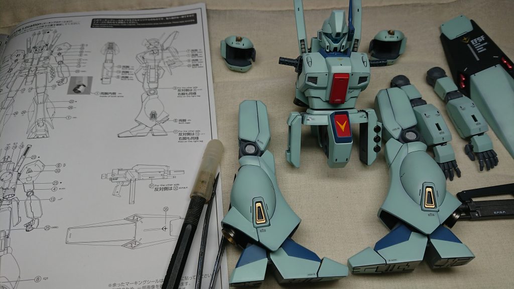 デカール貼り付けてクリヤーコートして完成。最後まで見て頂いてありがとうございます。