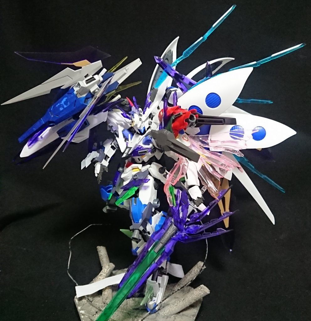 ミキシングはクリアパーツが多かったです。