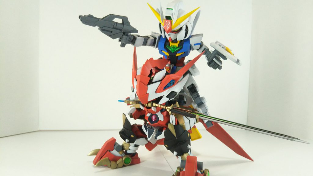 セイバーアーマーをコアドラゴンが装備した姿