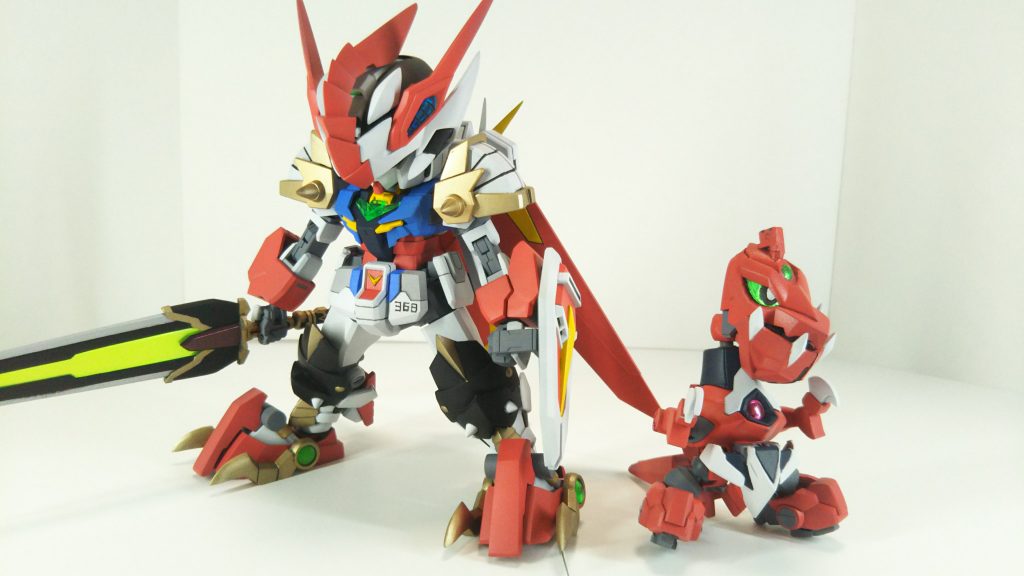 サムバディーガンダムがセイバーアーマーを装備した姿