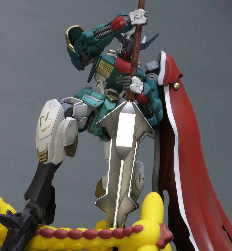 キリンさんをメイスで攻撃するまひるちゃん。わかります