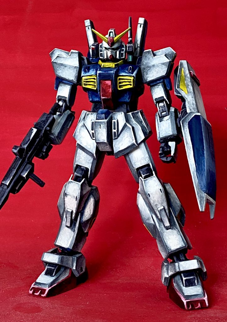 1/144 ガンダムマークⅡ 筆塗りイラスト風–3枚目/制作者：@j_gunaka