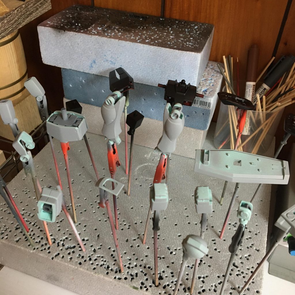 HGUC RGM-79 ジムの黒とグレー立ち上げ塗装–5枚目/制作者：ogagaga