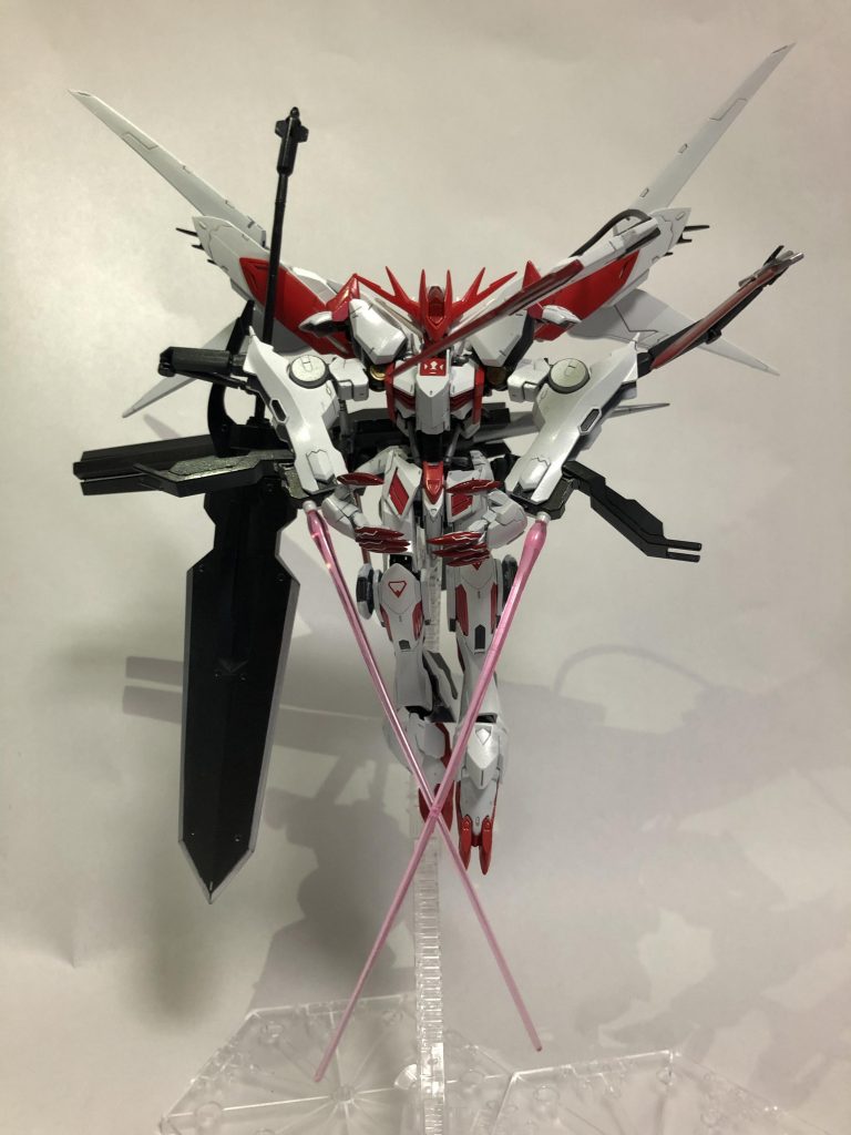 もう特に説明することないけど最後に全ての武装を持たせた状態の1枚。まるで悪魔のような見た目(実際元が悪魔)。「女神とは名ばかりで、その実態はただ勝利することだけを求め戦う、女神の名を持つ悪魔である」という感じです。