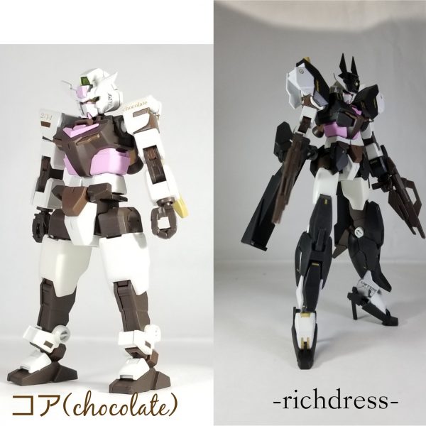 コア(chocolate)&rich dress