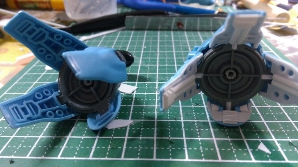 見えない脚裏もプラ材で作成