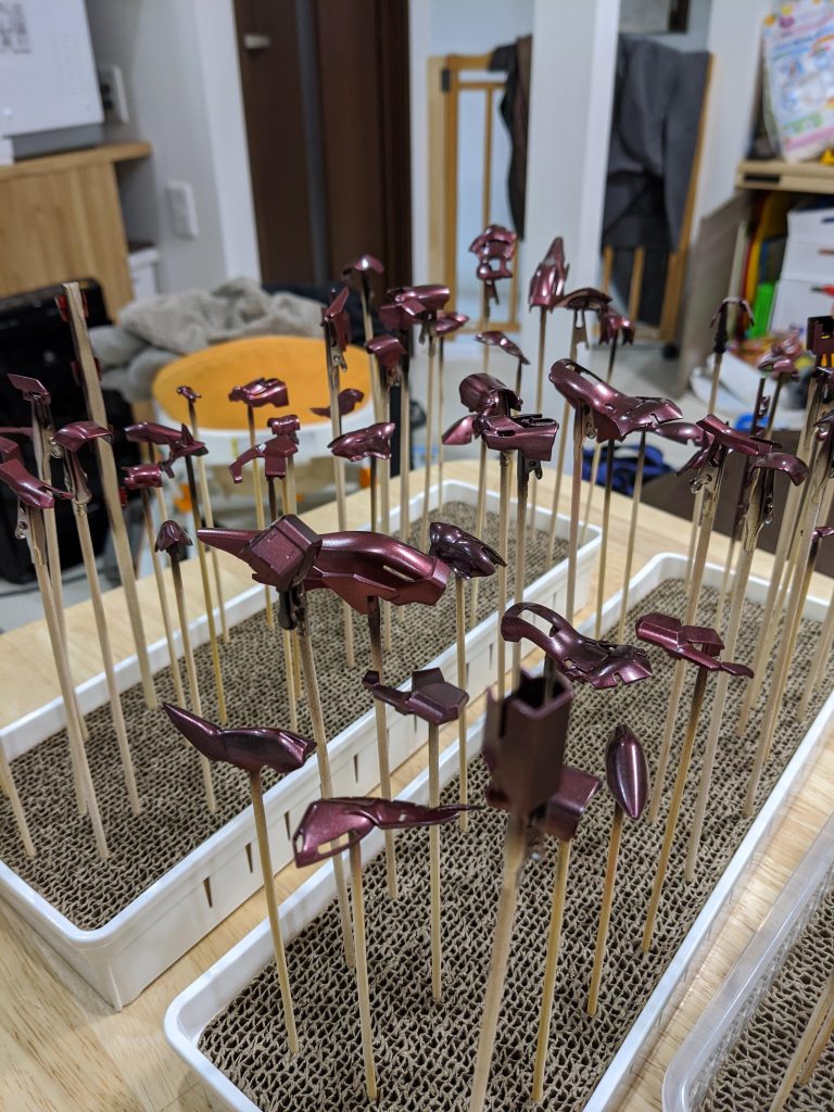 メタリックはかなり適当で大丈夫でした。