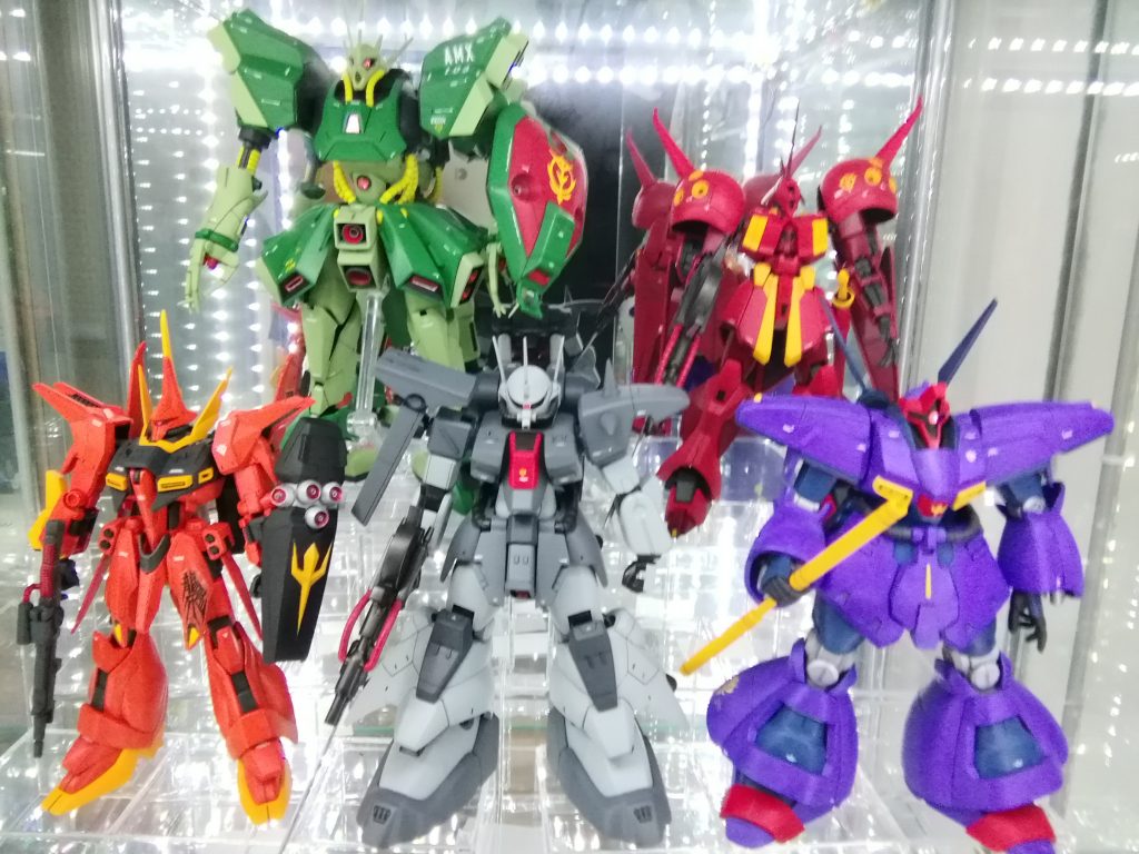 アクシズの騎士達のMSマシュマー、キャラ、グレミー、ラカンの揃ってきたぞー。