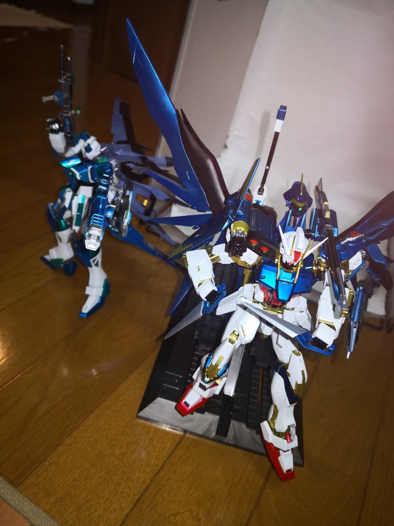 キラが近接になるのなら、バックアップも要るよね?と思って組んだインパルスのカスタム機と一緒に。こちらも近々アップする予定だったり無かったり。