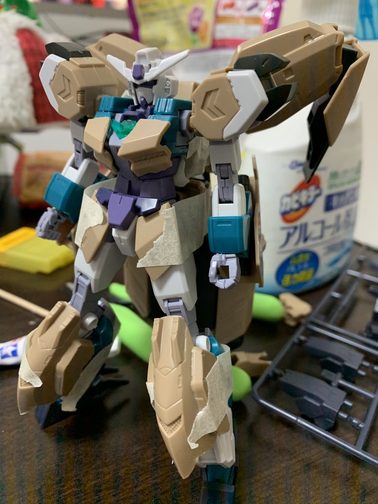 ヴィートルーとグシオンのパーツを切り貼りしてイメージを整えました。