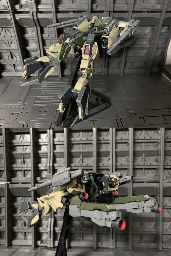 機体名：アーマーグリフォン

プラネッツシステムのアーマーを見様見真似で再現しようとしたものの各アーマーを個別に分離して飛ばしコアの機体に装着する機能が再現できなかった為に、合体機構が複雑化しているうえに、アーマー自体の戦闘能力や合体時の性能を欲張った結果かなり大型アーマーになってしまった