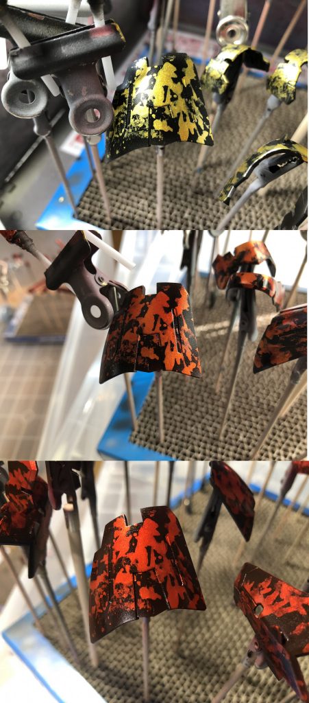 本番

金の上からクリアレッド。うまくいってなにより。