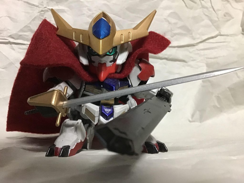 けっこう長いレイピア。刀身はシルバーの上にシャインシルバーでぎらぎらめに。