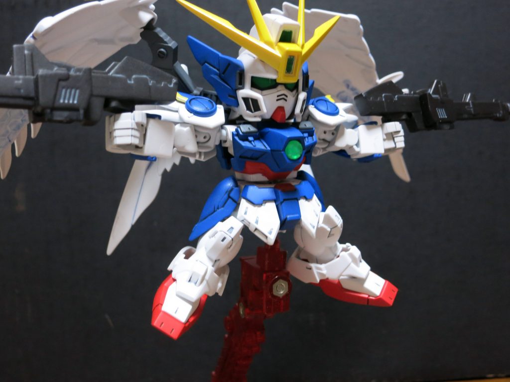 関連クロスオーバーで見た、ツインバスターライフル回転撃ちのイメージ。