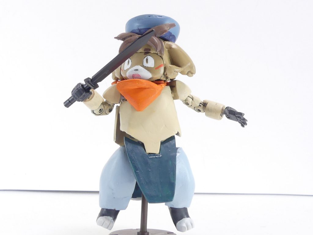 「僕だって戦います!」・・・というif。平手はビルハンから。甲はパテ、指の長さを切り詰め。握り手は創傑四角穴で武装を持たせることも可能。