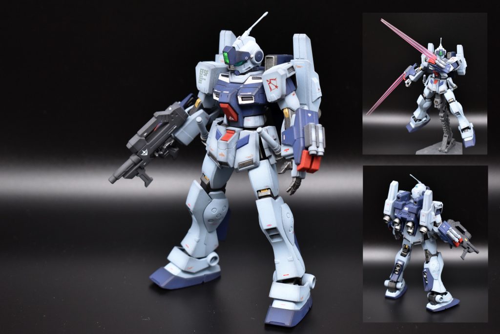 アサルトタイプ
近距離戦闘に特化したタイプ。高機動バックパック、ビームマシンガン、電磁ナックルを装備。