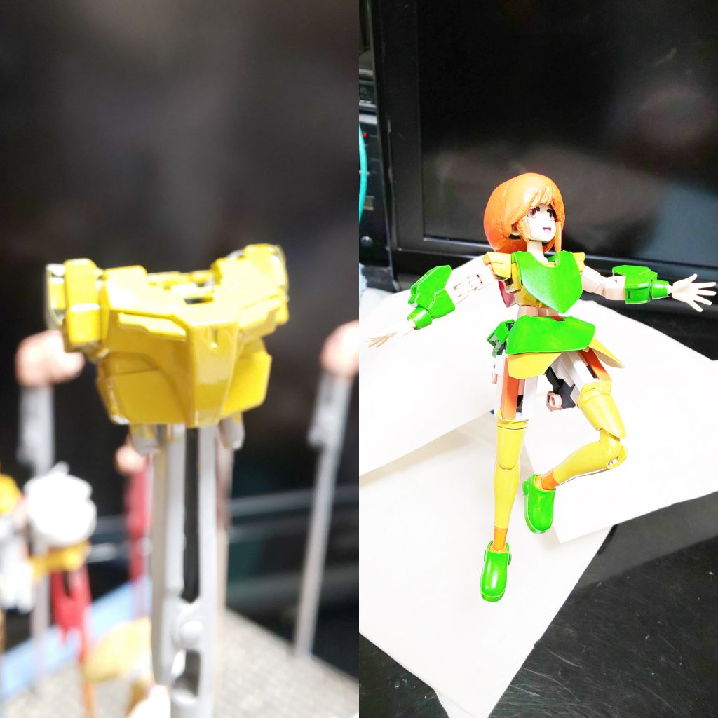 クリームイエローとライトグリーンでエルピープルのイメージで仕上げ