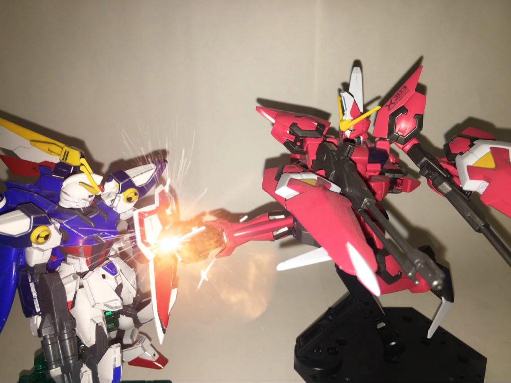 ガンダムストライクワイバーンとのバトル。