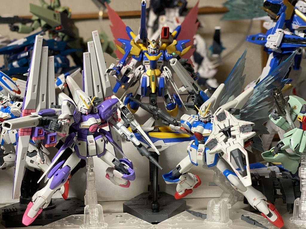 ミキシング元と完成品3体をまとめて。