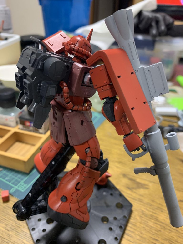 バックパックを高機動型のものに変えただけですが一体感が出るようにしました。